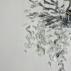 Вишукана срібна люстра DIAMINA з кришталевим камінням  50 см