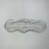 Дизайнерська декоративна срібна люстра-хмаринка LED CLOUD MJ 83 CH 80 см