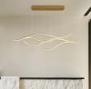 Скандинавська LED люстра у золотому корпусі Two Pairs Led Lamp