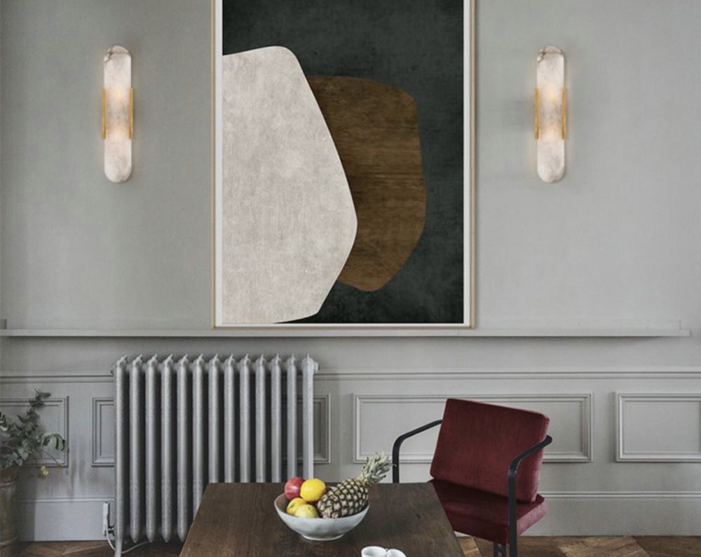 Настінний світильник Marble Wall Lamp бронзові довжина 50 см