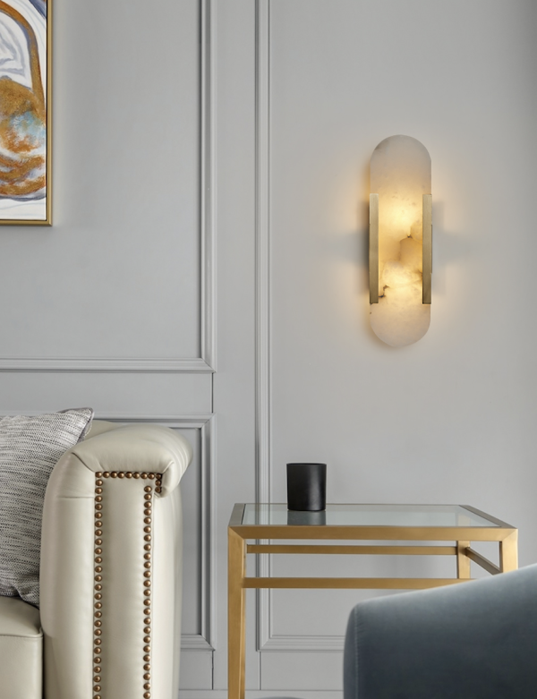 Настінний світильник Marble Wall Lamp бронзові довжина 50 см