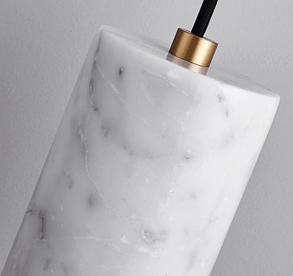 Підвісний світильник з мармуру Tube Stone Mini Led