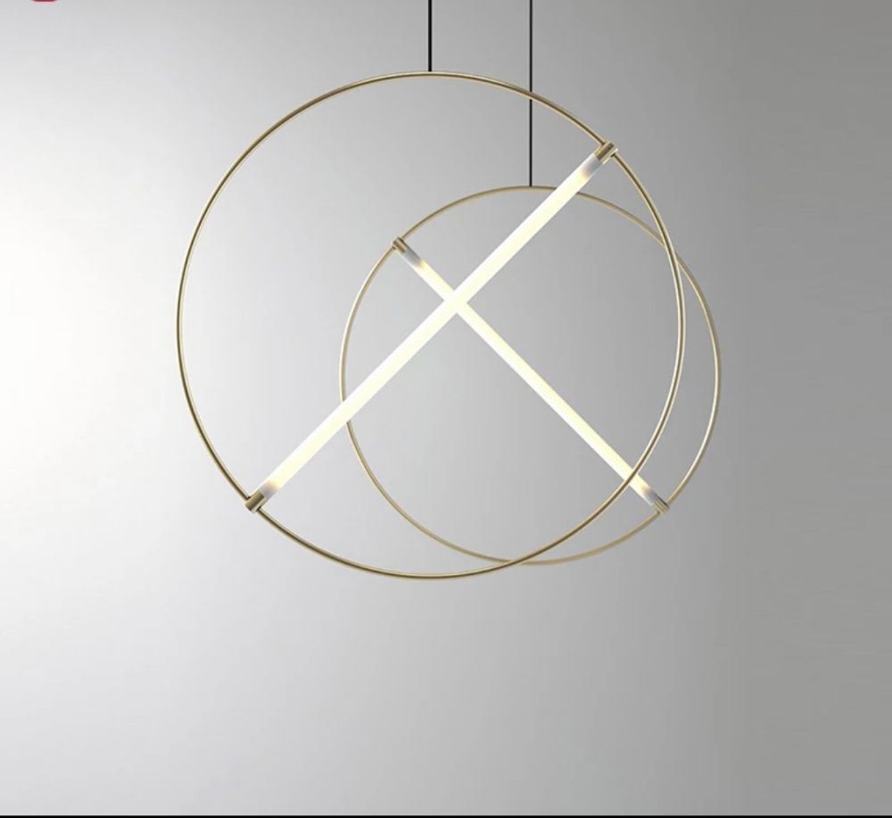 Кругла підвісна світлодіодна люстра Aria Led Lamp