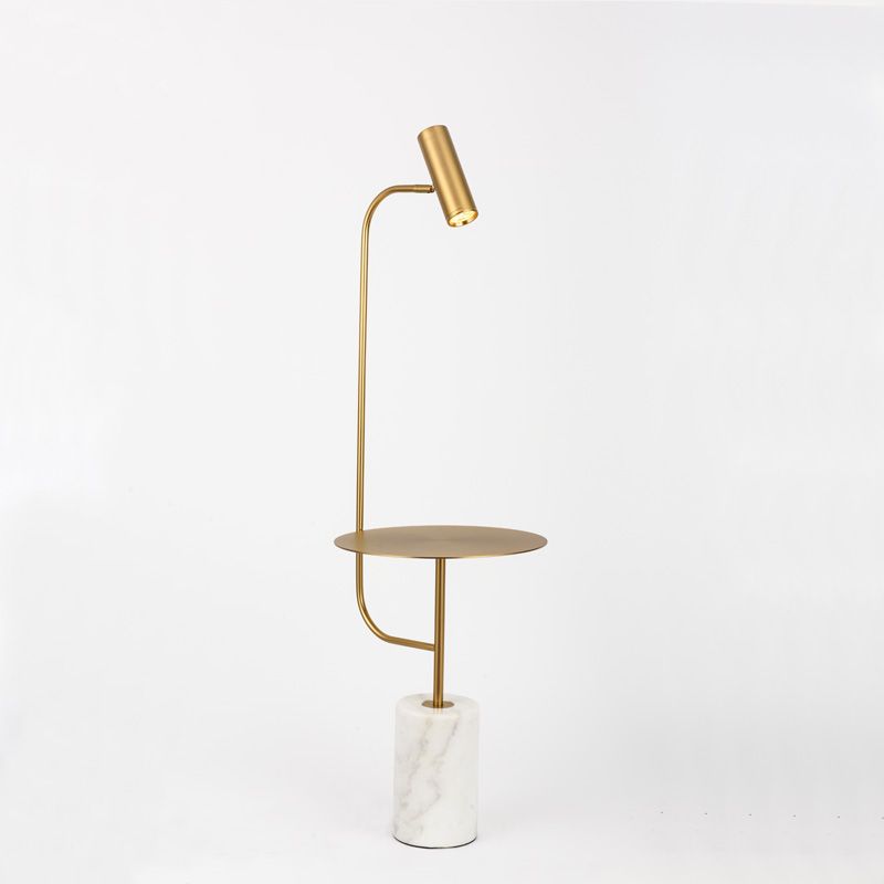 Торшер для підлоги з металевого каркаса в кольорі бронза LUPE TABLE LAMP з столом