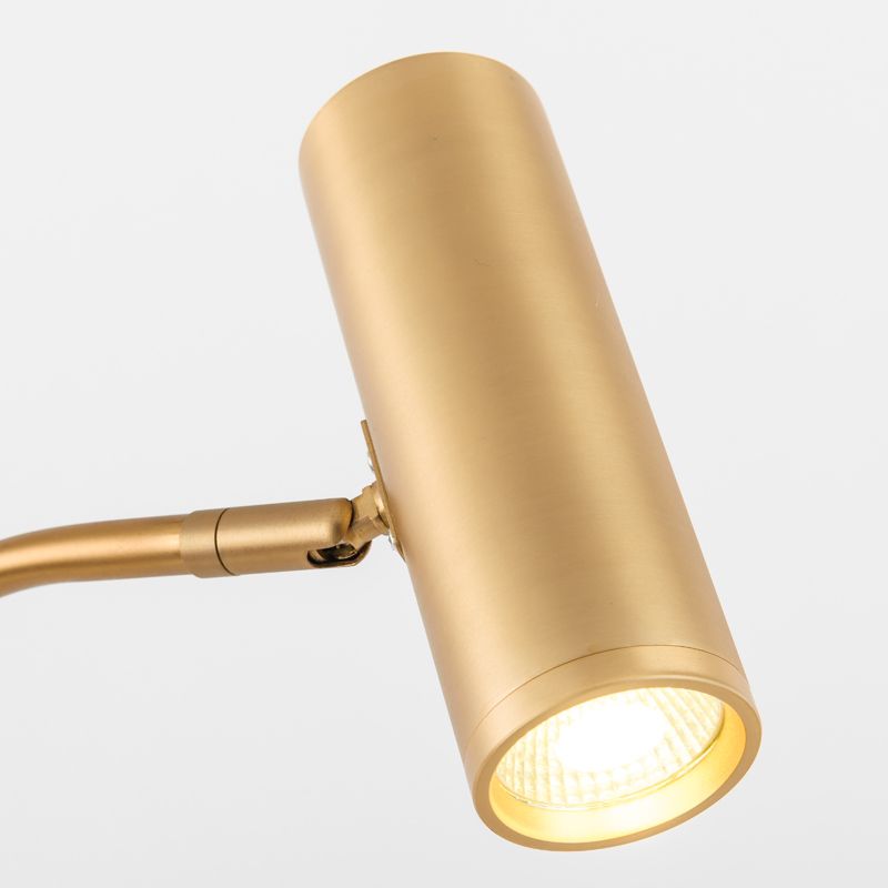 Торшер для підлоги з металевого каркаса в кольорі бронза LUPE TABLE LAMP з столом