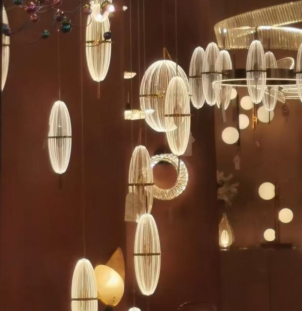 Підвіс одинарний скляний світильник Drib Lamp Ø 12 см золотий