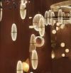 Підвіс одинарний скляний світильник Drib Lamp Ø 12 см золотий
