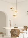Підвіс одинарний скляний Drib Lamp Ø 12 см золотий