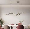 Видовжена чорна люстра Spiry Lamp Ø 120 см