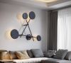 Світлодіодна настінна бра Molecular Wall Light чорного кольору