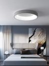 Cвітлодіодна металева стельова люстра Circle Led в білому кольорі 25W
