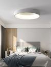 Cвітлодіодна металева стельова люстра Circle Led в білому кольорі 25W