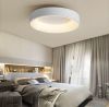 Cвітлодіодна металева стельова люстра Circle Led в білому кольорі 25W