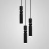 Точковий підвісний світильник у чорному корпусі FULCRUM BLACK