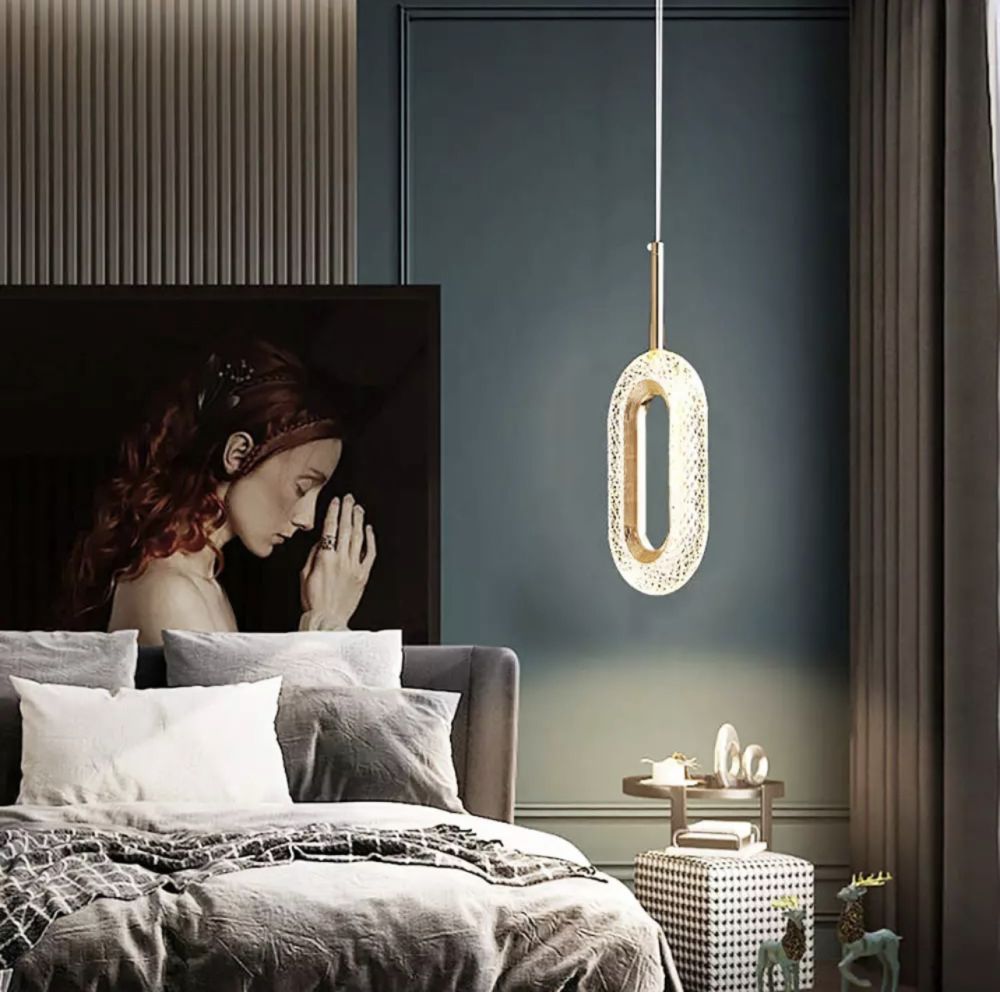Світильник підвісний  Ovaling Lamp в золотому кольорі 10W
