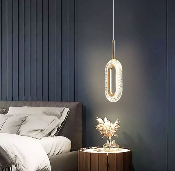 Світильник підвісний  Ovaling Lamp в золотому кольорі 10W