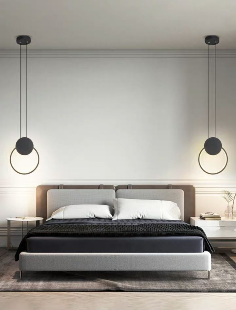 Світильник підвісний CURLY LAMP в чорному кольорі 10W