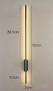 Настінний світильник 60 см Line wall lamp в чорному кольорі з вбудованим Led на 10 ват