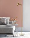 Підлоговий торшер Tube Floor Lamp із металевого каркасу в бронзовому кольорі із вбудованим Led на 10 ват