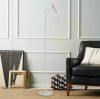 Підлоговий торшер Tube Floor Lamp із металевого каркасу в білому кольорі із вбудованим Led на 10 ват