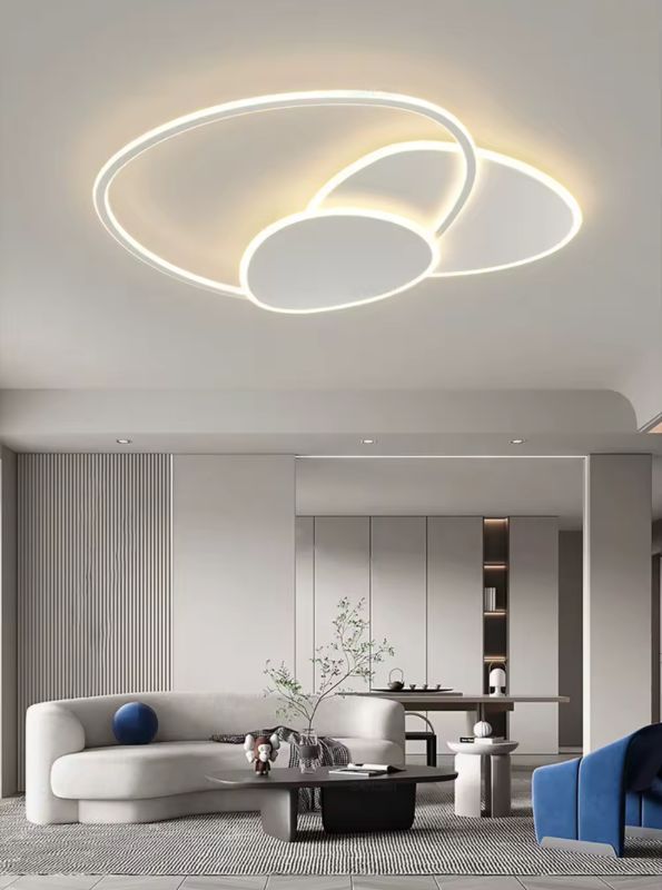 Стельова світлодіодна люстра Liny Led Lamp діаметром 100 см на 3 режими освітлення