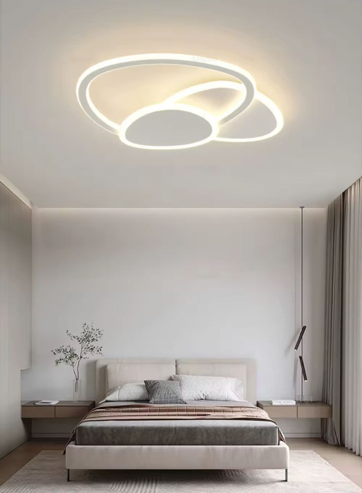Стельова світлодіодна люстра Liny Led Lamp діаметром 100 см на 3 режими освітлення