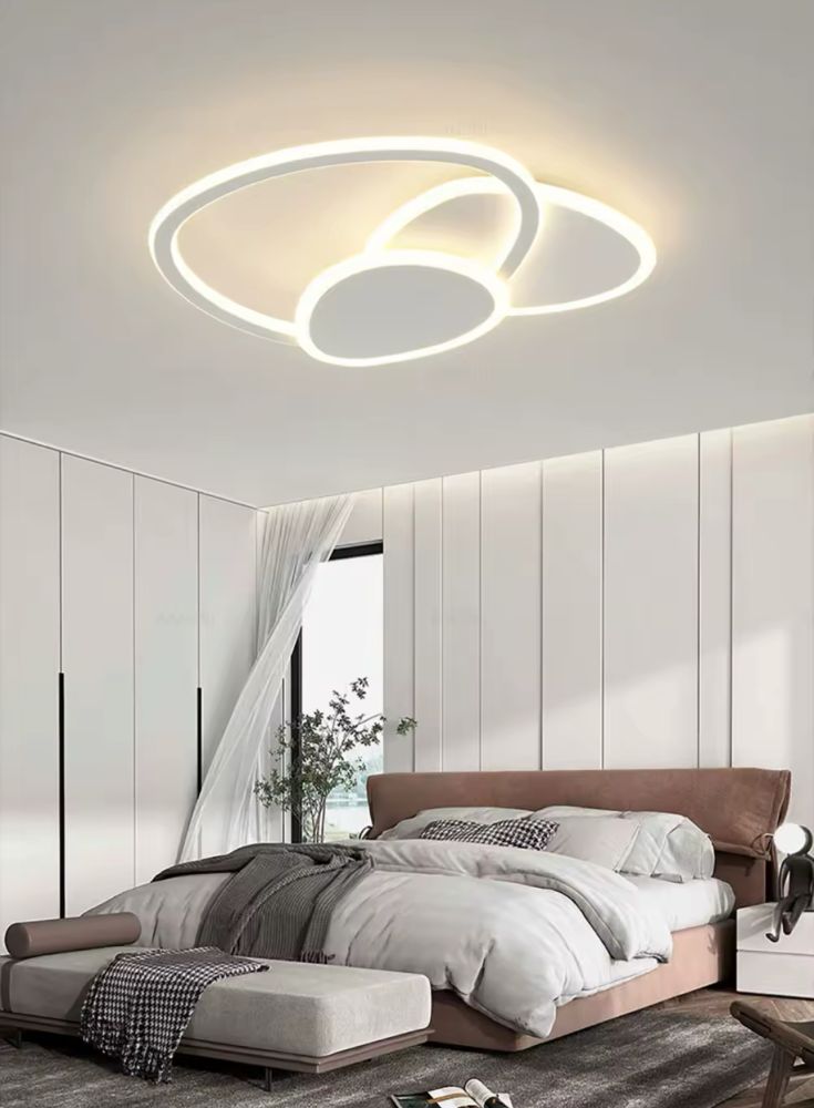 Стельова світлодіодна люстра Liny Led Lamp діаметром 100 см на 3 режими освітлення