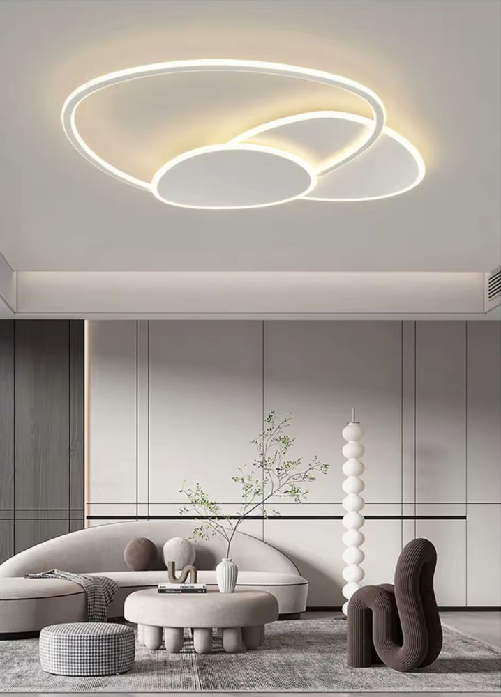 Стельова світлодіодна люстра Liny Led Lamp діаметром 100 см на 3 режими освітлення