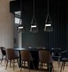 Світлодіодний світильник Split Lamp Ø 20 см чорний текстиль