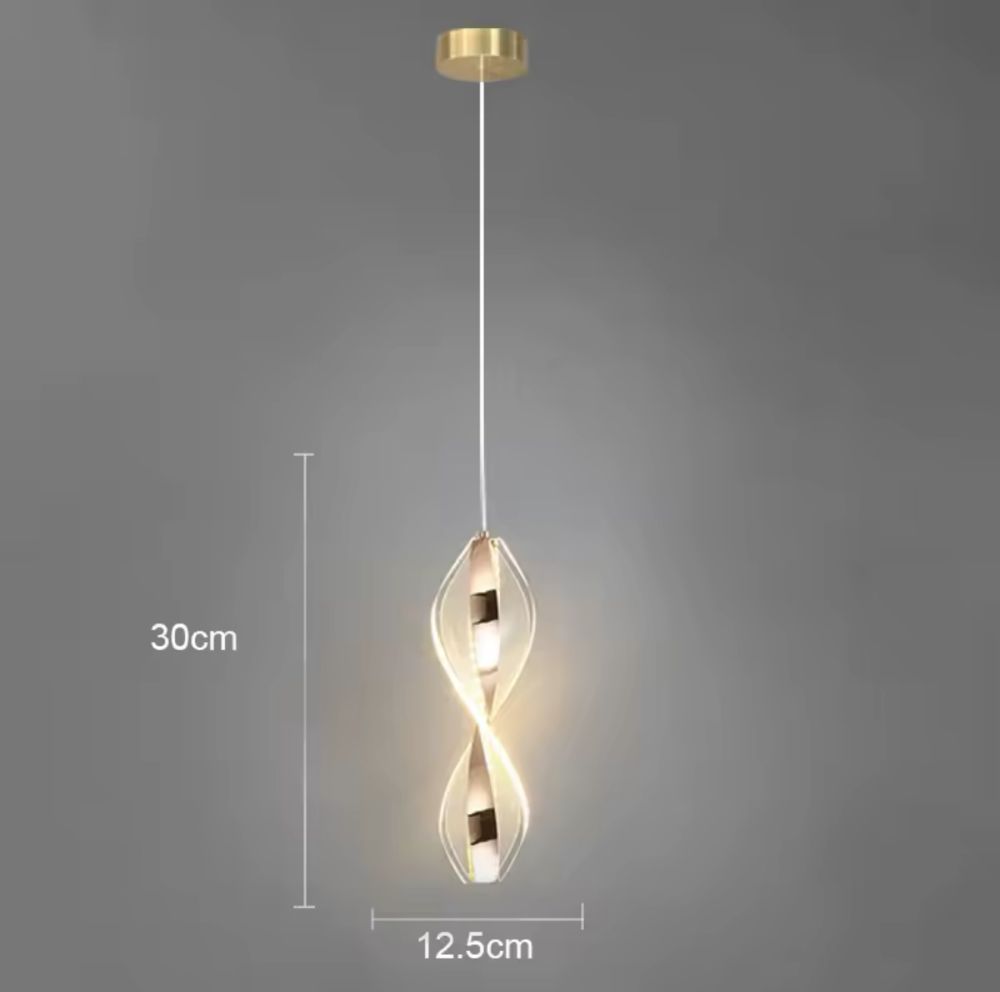 Підвіс Twister золотий Led на 10 ват