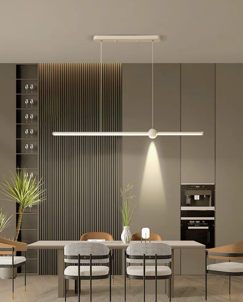 Видовжена біла люстра Linear System Lamp на 20 ват довжина 120 см