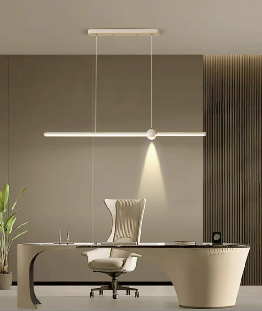 Видовжена біла люстра Linear System Lamp на 20 ват довжина 120 см