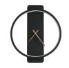 Світлодіодне бра-годинник у чорному кольорі Wall Clock
