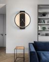 Світлодіодне бра-годинник у чорному кольорі Wall Clock