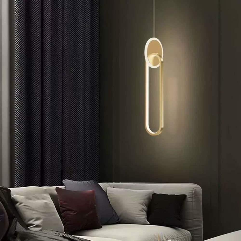 Світильник підвісний Curly Lamp 2 в золотому кольорі 10W