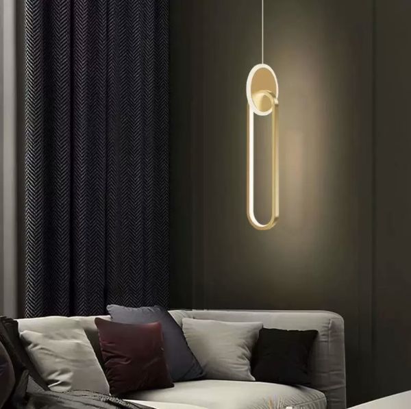 Світильник підвісний Curly Lamp 2 в золотому кольорі 10W