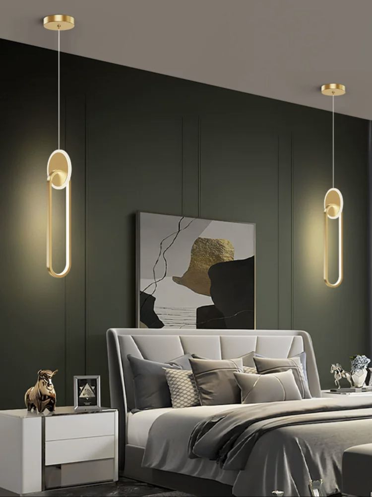 Світильник підвісний Curly Lamp 2 в золотому кольорі 10W