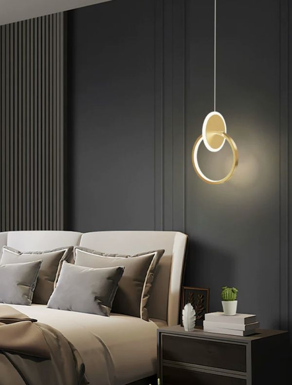 Світильник підвісний Curly Lamp 2 в золотому кольорі 8W