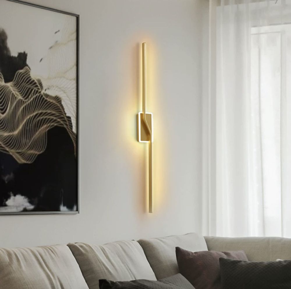 Світлодіодна бра Twist Lamp золотого кольору