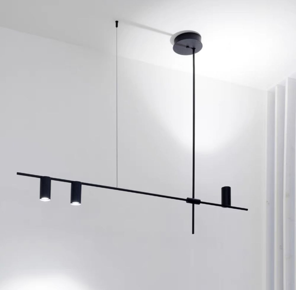 Люстра підвісна чорна TUBUS LINEAR PENDANT