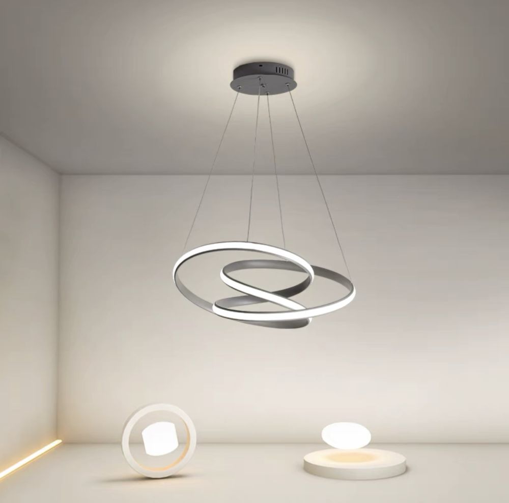 Люстра підвісна світлодіодна Led Spring в чорному кольорі 25W