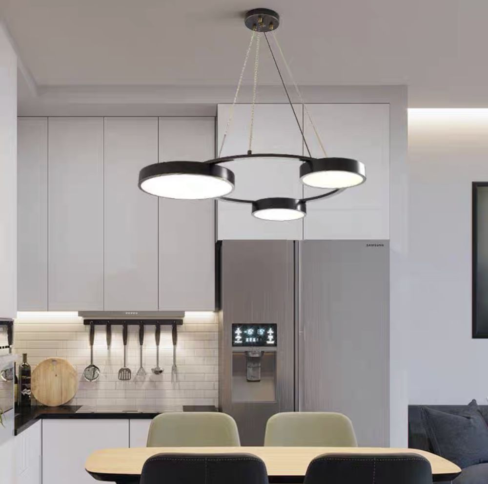 Люстра підвісна світлодіодна Thini Led в чорному кольорі 45W