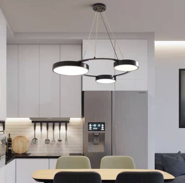 Люстра підвісна світлодіодна Thini Led в чорному кольорі 45W