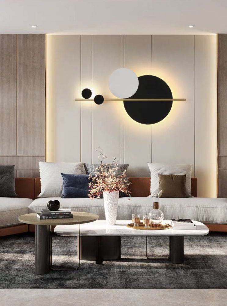 Дизайнерське бра у видовженому корпусі Figure Circles Lamp Довжина 90 см