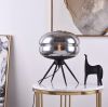 Настільна лампа Barattolo Lamp в чорному кольорі графітовий плафон