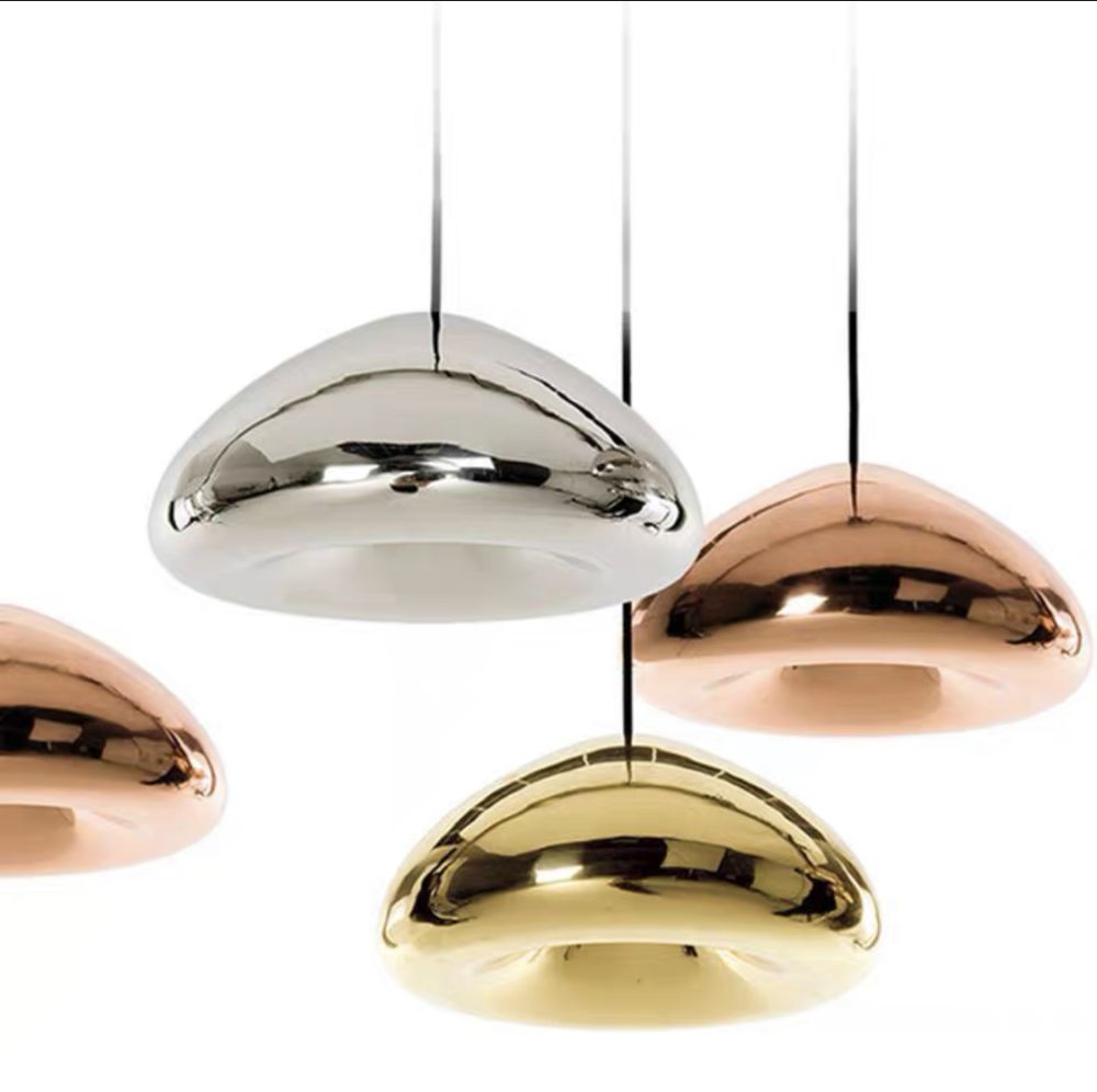 Підвісний світильник Deep Lamp зі скла в золотому кольорі діаметр 30 см