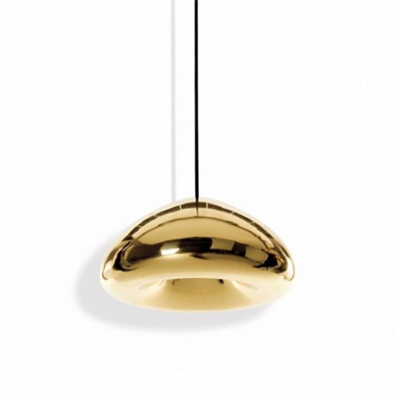 Підвісний світильник Deep Lamp зі скла в золотому кольорі діаметр 30 см