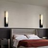 Настінний світильник Marble Wall Lamp чорний мармур довжина 50 см