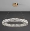 Підвісна золота кришталева люстра Luri Led Crystal Ø 80 см
