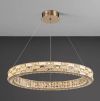 Підвісна золота кришталева люстра Luri Led Crystal Ø 80 см